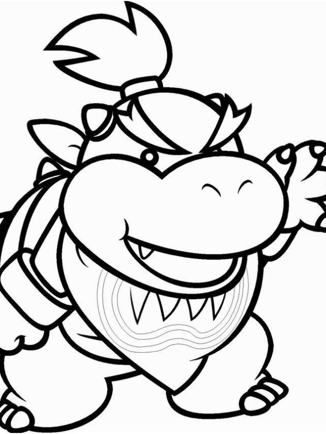 Bowser Coloring Pages With Mario Xcolorings Coloring Home The Best