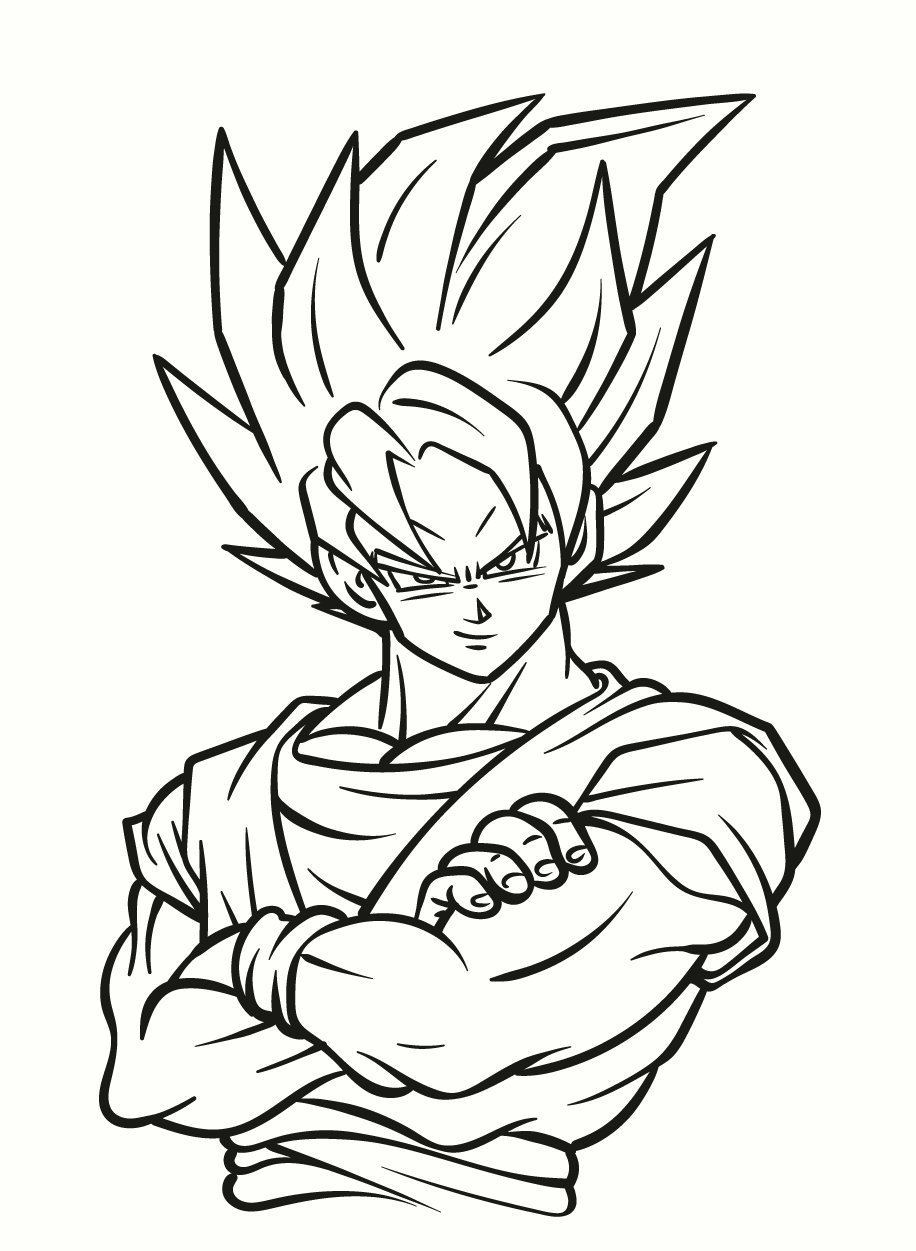 Dragon Ball Z Goku Coloring Pages 