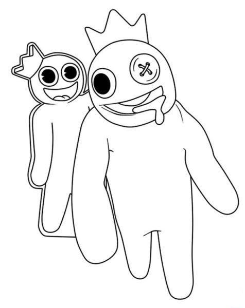 Rainbow Friends Roblox coloring pages in 2023