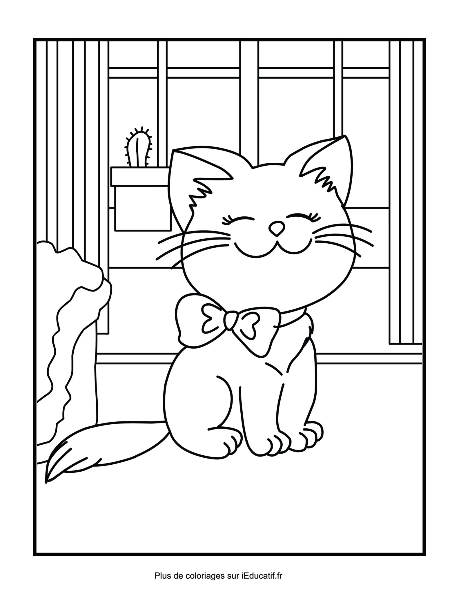Cats Coloring Pages (Printable)