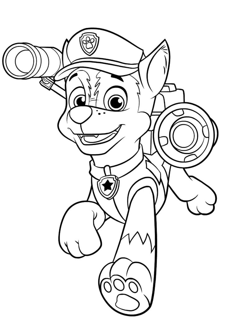 Paw Patrol Chase in uniform -