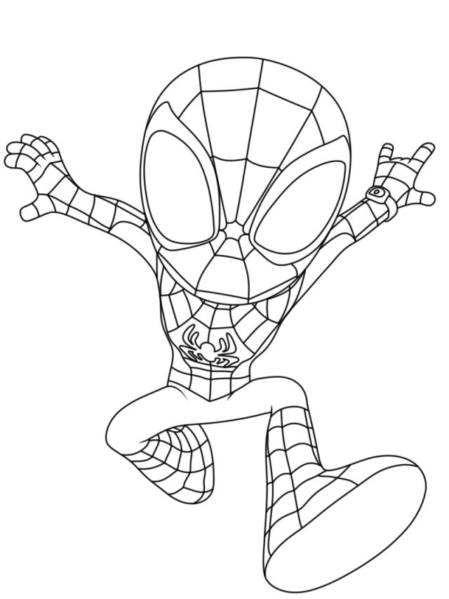Spidey coloring pages