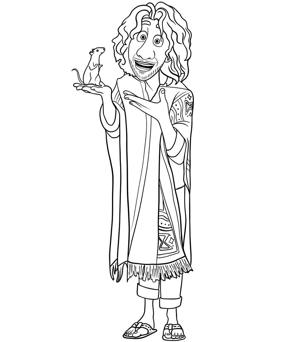 Encanto Bruno Madrigal Coloring Pages
