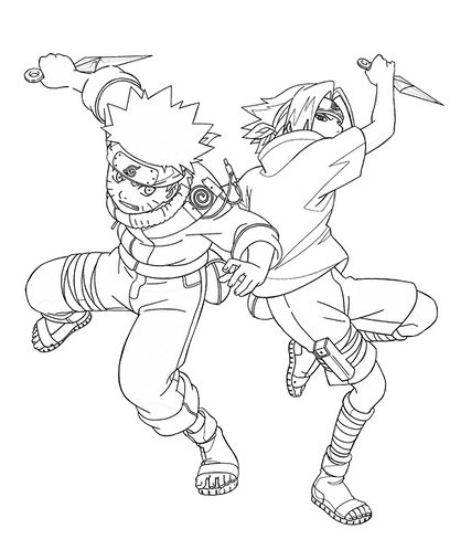 Naruto e Minato  Dessin naruto, Manga naruto, Coloriage naruto