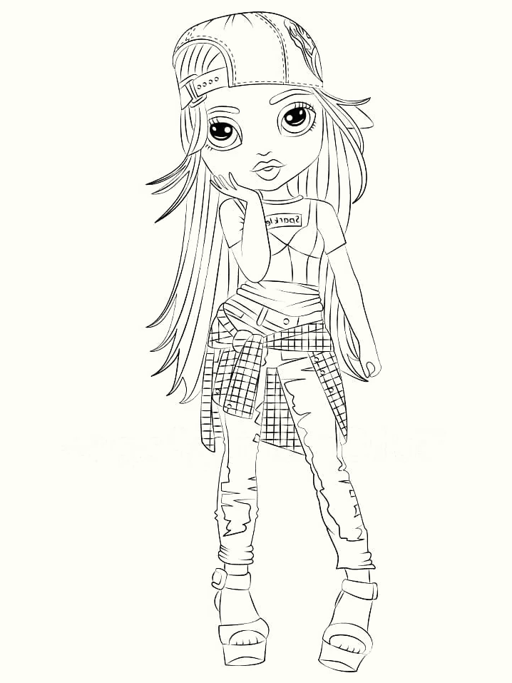 Rainbow High Girls Coloring Pages - Get Coloring Pages