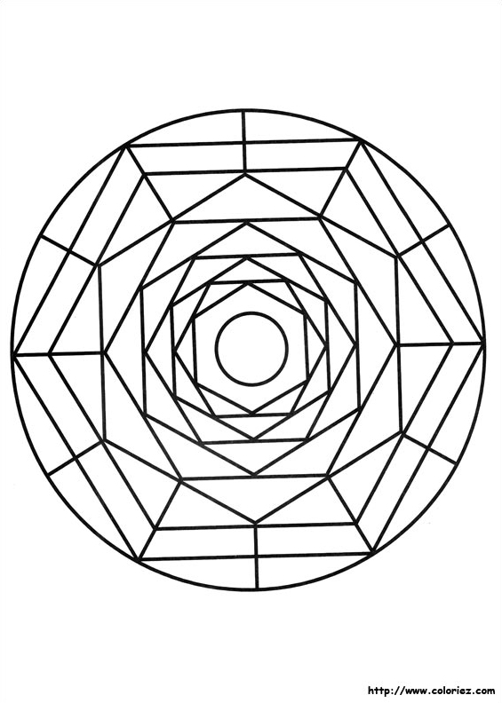 Spider Web Mandala Coloring Pages
