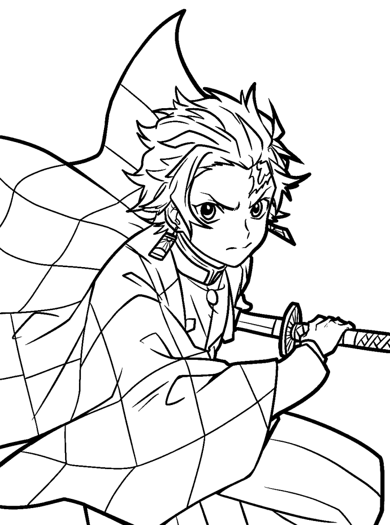 200 Demon Slayer Coloring Pages